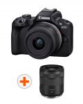 Безогледален фотоапарат Canon - EOS R50, RF-S 18-45mm, f/4.5-6.3 IS STM + Обектив Canon - RF 85mm f/2 Macro IS STM - 1t
